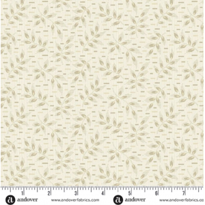 Ткань, коллекция Snow Flurry, принт Сосна (Pine), цвет Кремовый (Cream) от Laundry Basket Quilts