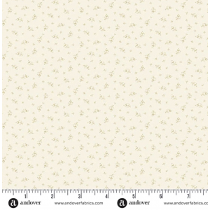 Ткань, коллекция Snow Flurry, принт Луноцвет (Moonflower), цвет Кремовый (Cream) от Laundry Basket Quilts