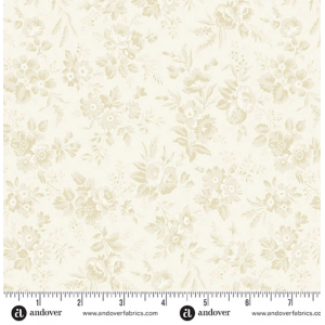 Ткань, коллекция Snow Flurry, принт Зимний сад (Winter Garden), цвет Кремовый (Cream) от Laundry Basket Quilts