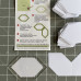 Шаблон Плоский шестиугольник 35мм - 1 акриловый+100 бумажных