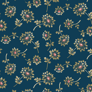 Ткань Super Bloom Dandelion Dusk Makower UK