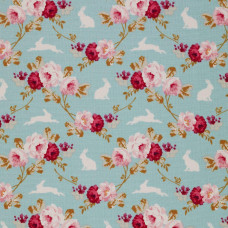 Tilda Rabbit and Roses Teal