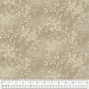 Ткань 108" Quilt Back, принт Сказочный сад (Garden Tale), цвет Миндаль (Almond) от Jeanne Horton Windham Fabrics